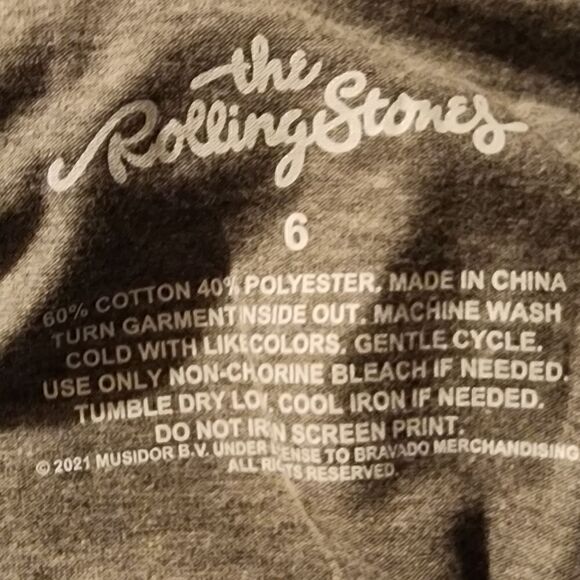 6X 30W Torrid Grey Mick Jagger Classic Fit Tee The Rolling Stones Plussize Music - Picture 6 of 7